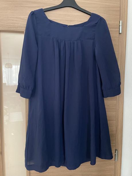 Tmavomodra tunika, h&m,36