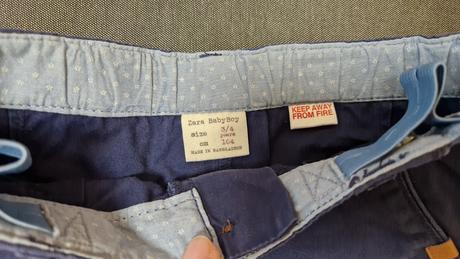 Kraťasy zara modré a červené, zara,104