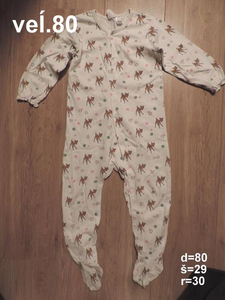 Dupačky na spanie, veĺ.80 2ks, 80