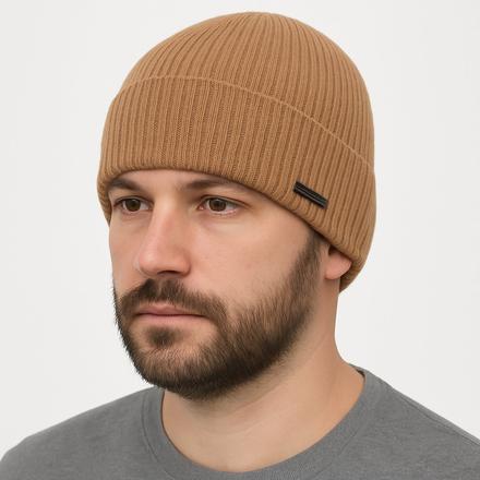 Pánska jesenná čiapka fleur z merino vlny, 