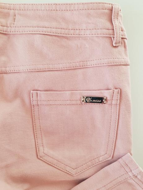 Bledoružové nohavice, s