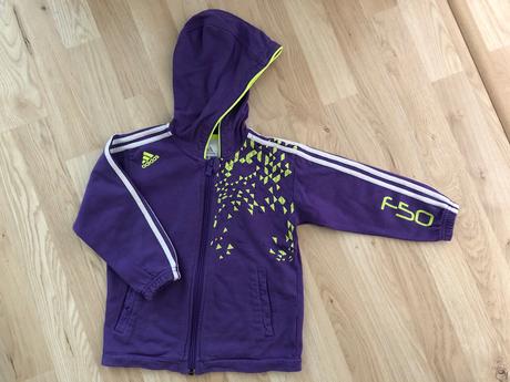 Fialova mikina, adidas,98