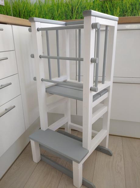 Učiaca veža polohovateľná - learning tower montess,