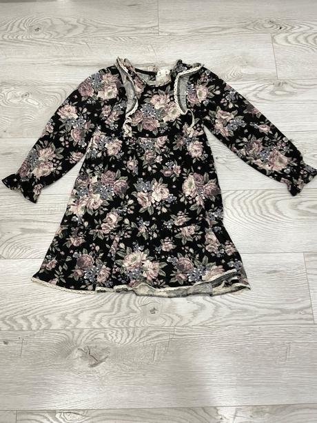 Newbie kvetovaný set legíny+šaty, newbie,116