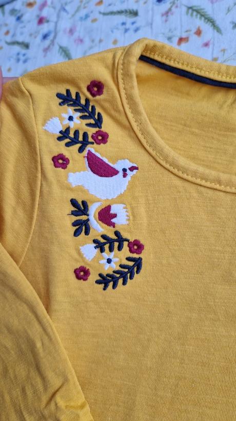 Vyšívané tričko, lupilu,98