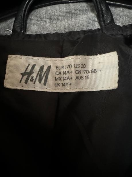 Kožemková bunda, h&m,170