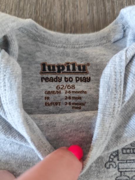 Mikina/trigovica + dlhé body, lupilu,62