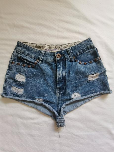 Riflove šortky, denim,xs