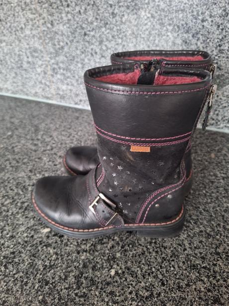 Čižmy kožené, lasocki,28