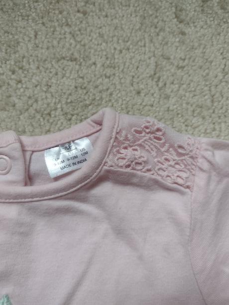 Ružový set (tričko f&f 80 a legíny minetti 86), f&f,80