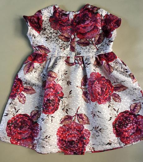 86 kvietkovane saty,12-18 mes., 86