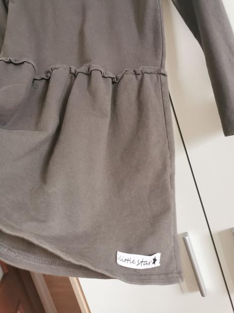 Šaty tmavošede, little star,128