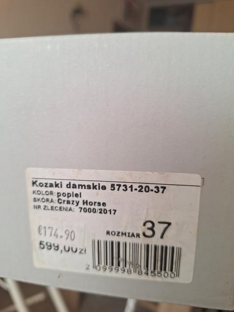 Kožené čižmy 37 wojas, wojas,37