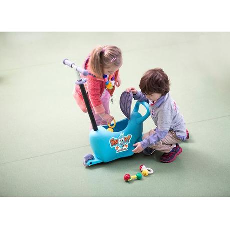 Detské odrážadlo s vodiacou tyčou snoop 3v1 blue,