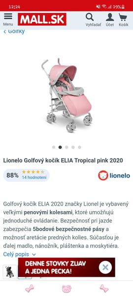 Aká je nosnosť kočíka Lionelo?