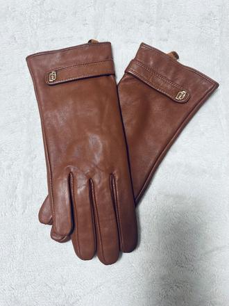 Kožené rukavice koňakovej farby liu jo, liu jo,l / m