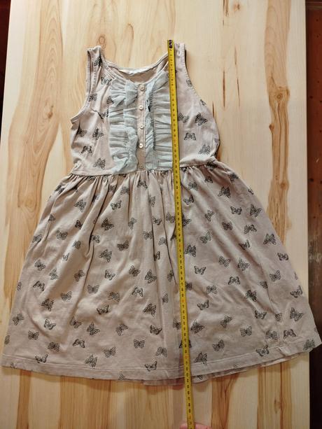 Letné šaty s motýlikmi, h&m,122
