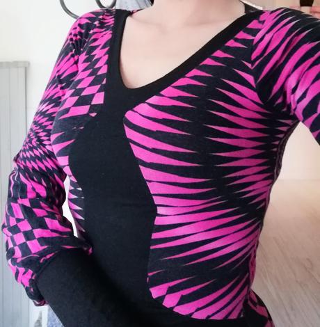 Cyklámenové tričko s/m, m