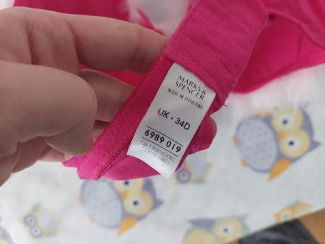 Podprsenka s paperím/negliže 34d, marks & spencer,80d