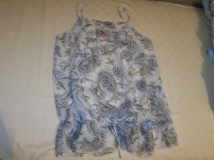 Mierne priesvitný top na leto, m