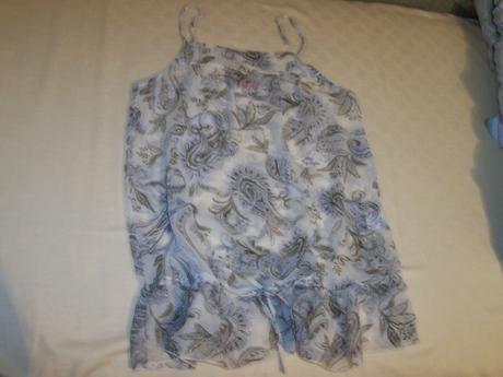 Mierne priesvitný top na leto, m