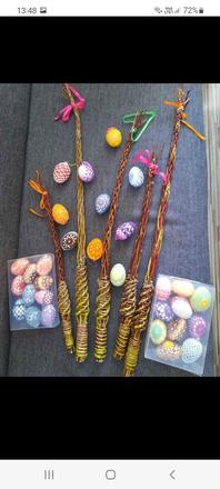 Veľkonočné hačkované vajíčka,