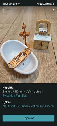 Kúpeľňa sylvanian families, 