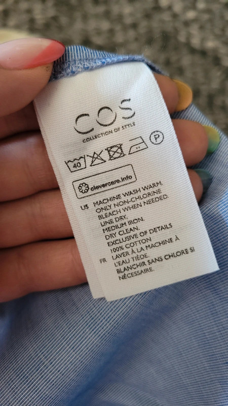 Modré šaty s vreckami cos, cos,l