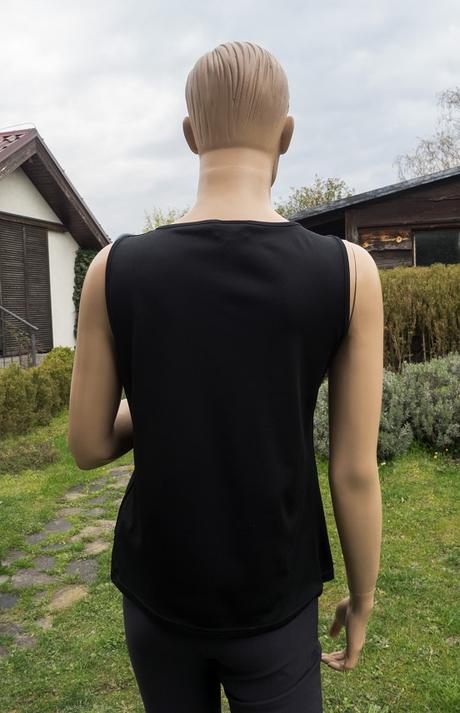 Čierny celopodšitý top, 40