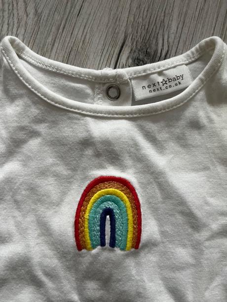 Biely dlhorukavovy top, next,68