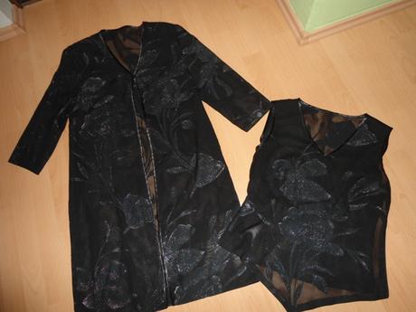 Priesvitny top / bluzka a kabatik, s