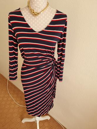 Elastické červeno-modré šaty gant veľ. 38, gant,38