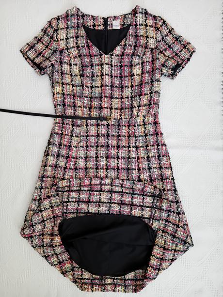 Dámske tvídové šaty, 34