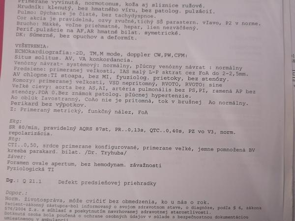 Zhoršený nález na srdiečku a bolesť na hrudníku u dcérky. Čo nám odporúčate?