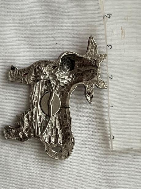 Vintage/ stara brosna krava zviera stav foto,