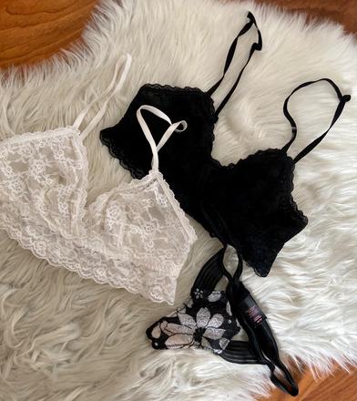 Braletky h&m + nohavicky vs, victoria's secret,xs