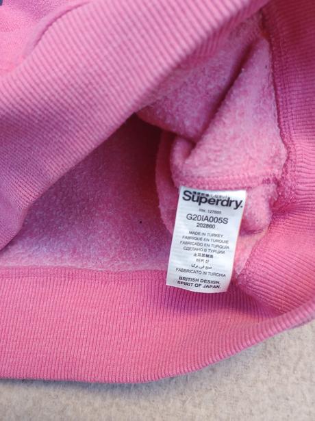 Superdry ružová dámska mikina s kapucňou, superdry,m
