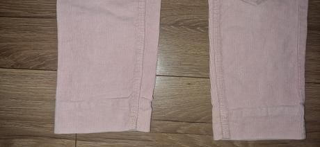 Bledučko ružové menžestráky so srdiečkami, h&m,128