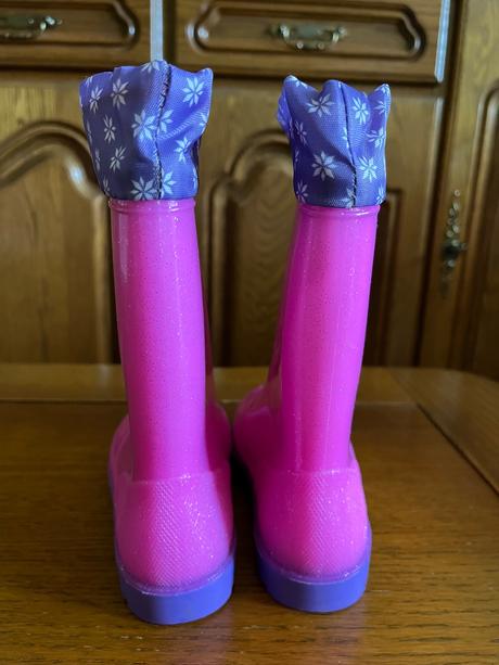 Zateplené trblietavé gumáčiky ľadové kráľovstvo, disney,30