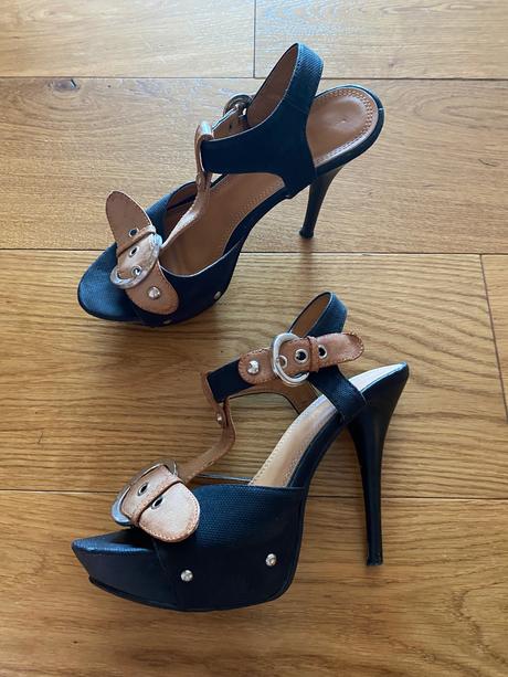 Čierne sandálky 39, 39