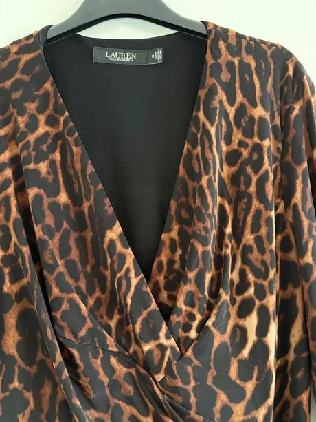 Elegantne leopardie saty ralph lauren, ralph lauren,m