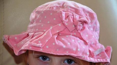 Ružový klobúčik s mašličkou-92/98, 92