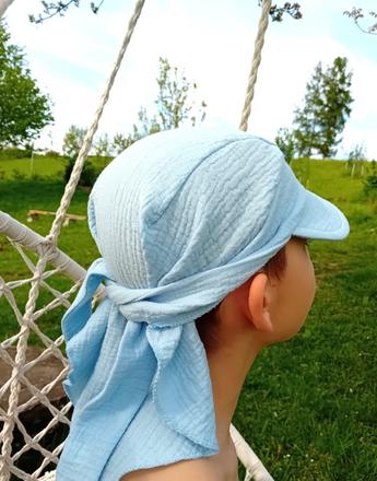 Mušelínová šatka so šíltom,