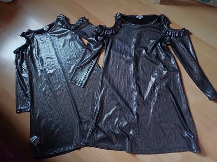 2x party šaty pre dvojičky, river island,128