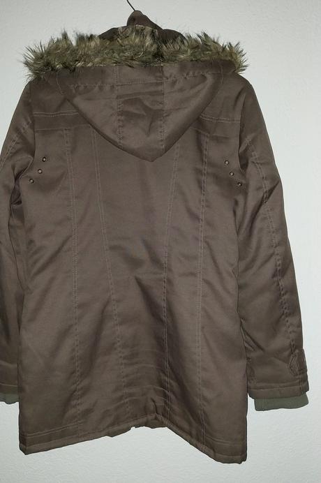 Hnedá dámska/dievčenská bunda - párka s kapucňou, 38
