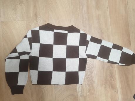 Karovany pleteny pulover h&m velkost 134/140, h&m,134