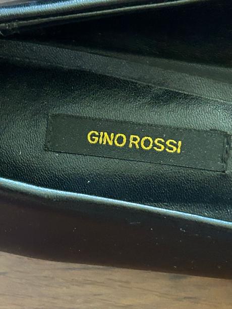 Čierne kožené balerínky zn.gino rossi č.40, gino rossi,40