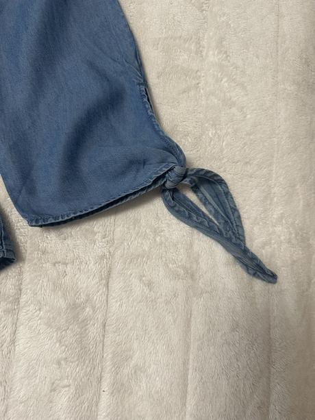 Denim blúzka s odhalenými ramenami zn. only, only,m