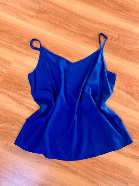 Modré tričko na ramienka, esmara,40