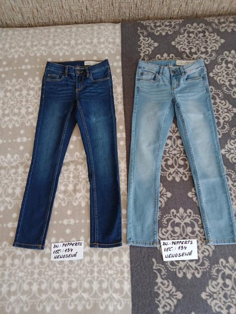 Nenosené dievcenske rifle zn.peppert's veľ.134, pepperts,134